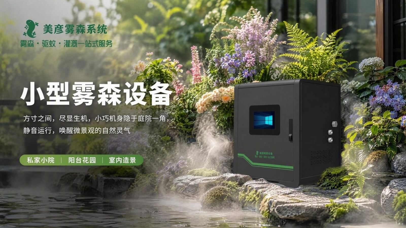 酒泉花园庭院驱蚊系统